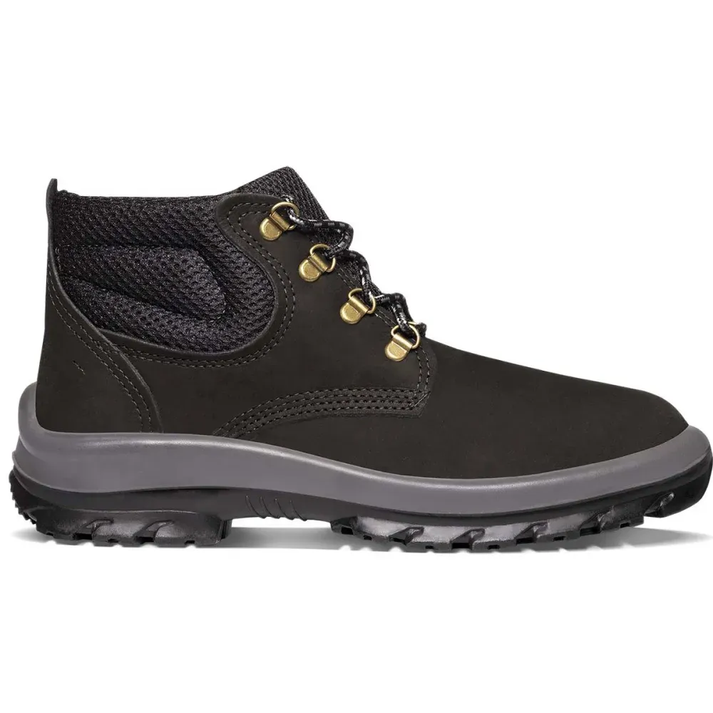 Botina De Amarrar Couro Nobuck Bidensidade Preto Kala