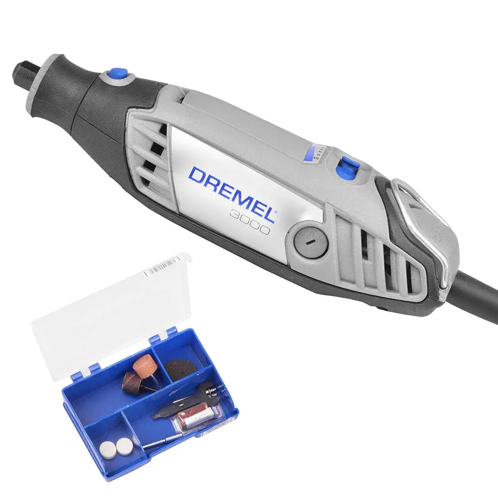 Micro Retífica 3000 com 10 Peças 33000rpm 120W Dremel