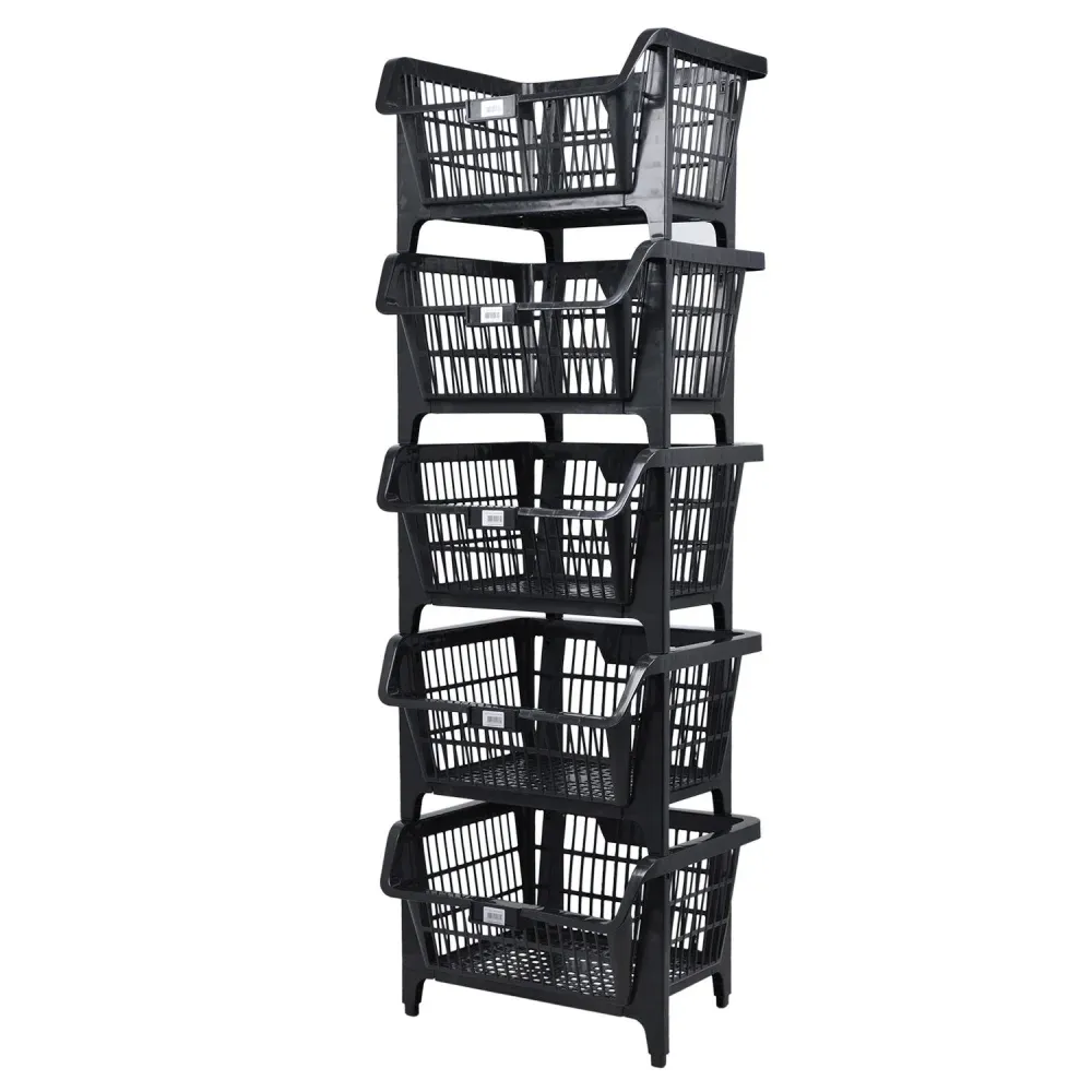 Kit Cesto Expositor Empilhável Prático 5 Peças Presto - Imagem 2