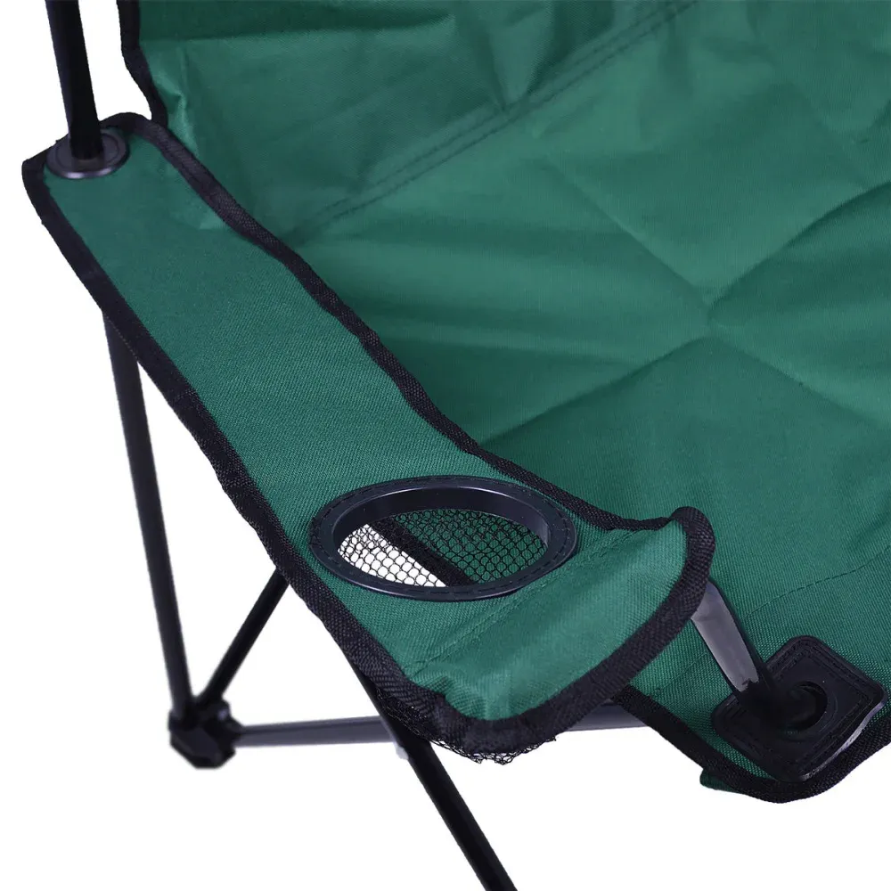 Cadeira Camping Verde Dobrável com Porta Copos Kala - Imagem 5