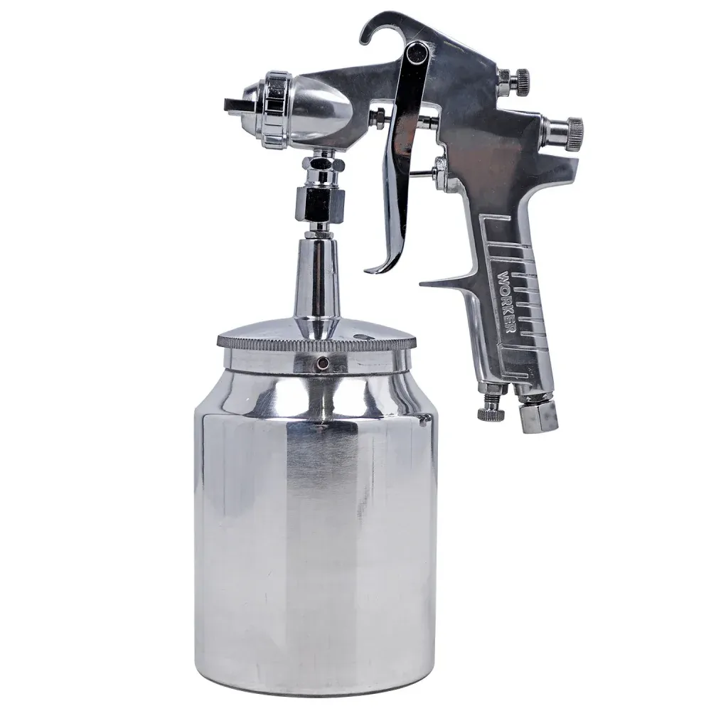 Pistola de Pintura Alta Produção 1 Litro 1,8mm Worker - Imagem 3