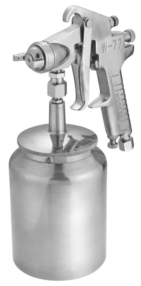 Pistola de Pintura Alta Produção 1 Litro 1,8mm Worker - Imagem 7