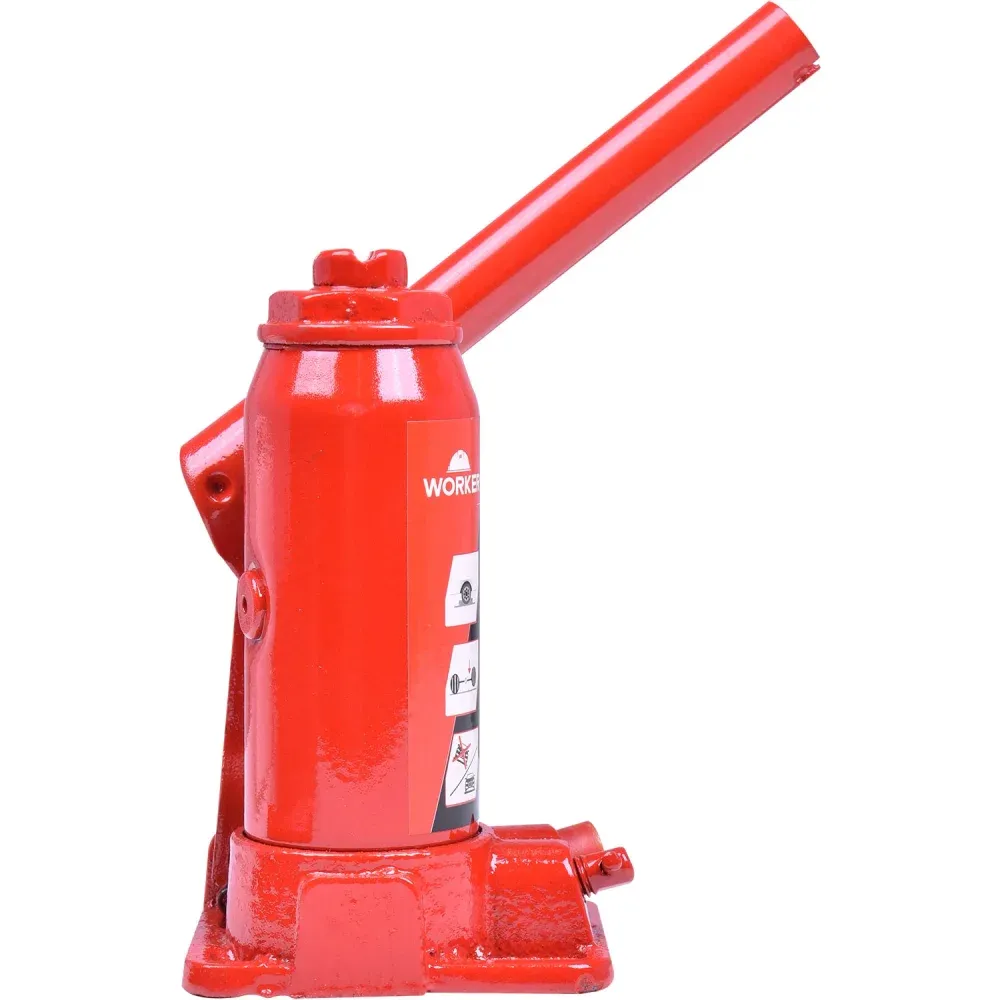 Macaco Hidráulico Garrafa com Maleta 2T 60mm Worker - Imagem 3