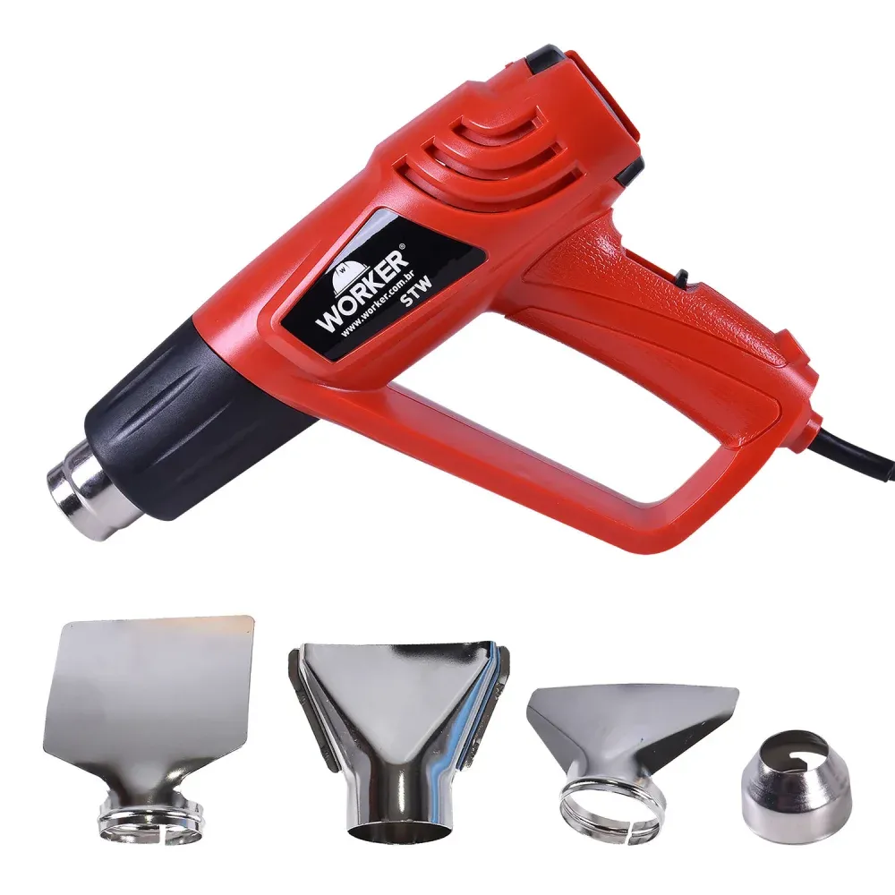 Soprador Térmico 1500W com 2 Estágios e Acessórios Worker - Imagem 6