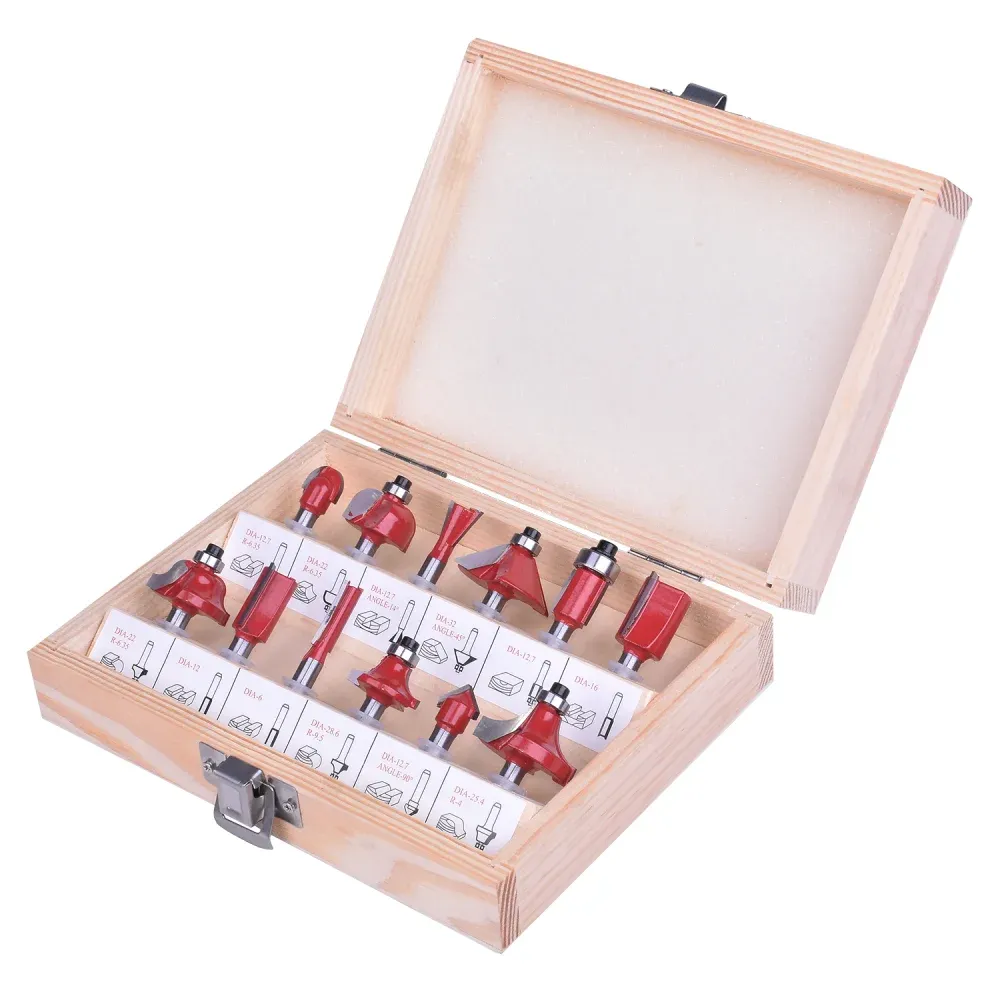 Jogo de Fresas para Tupia 6mm com 12 peças Bumafer - Imagem 3