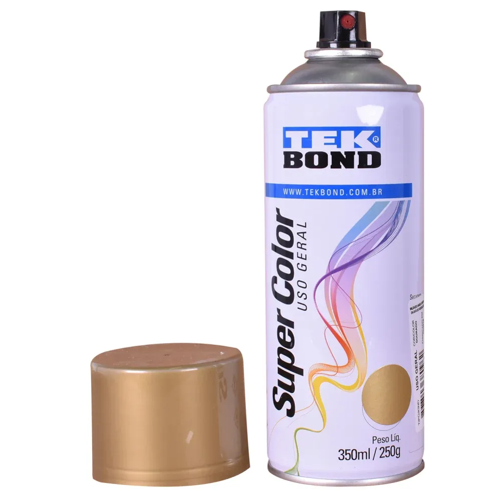 Tinta Spray Super Color para Uso Geral Vermelha 350ml Tekbond - Imagem 18