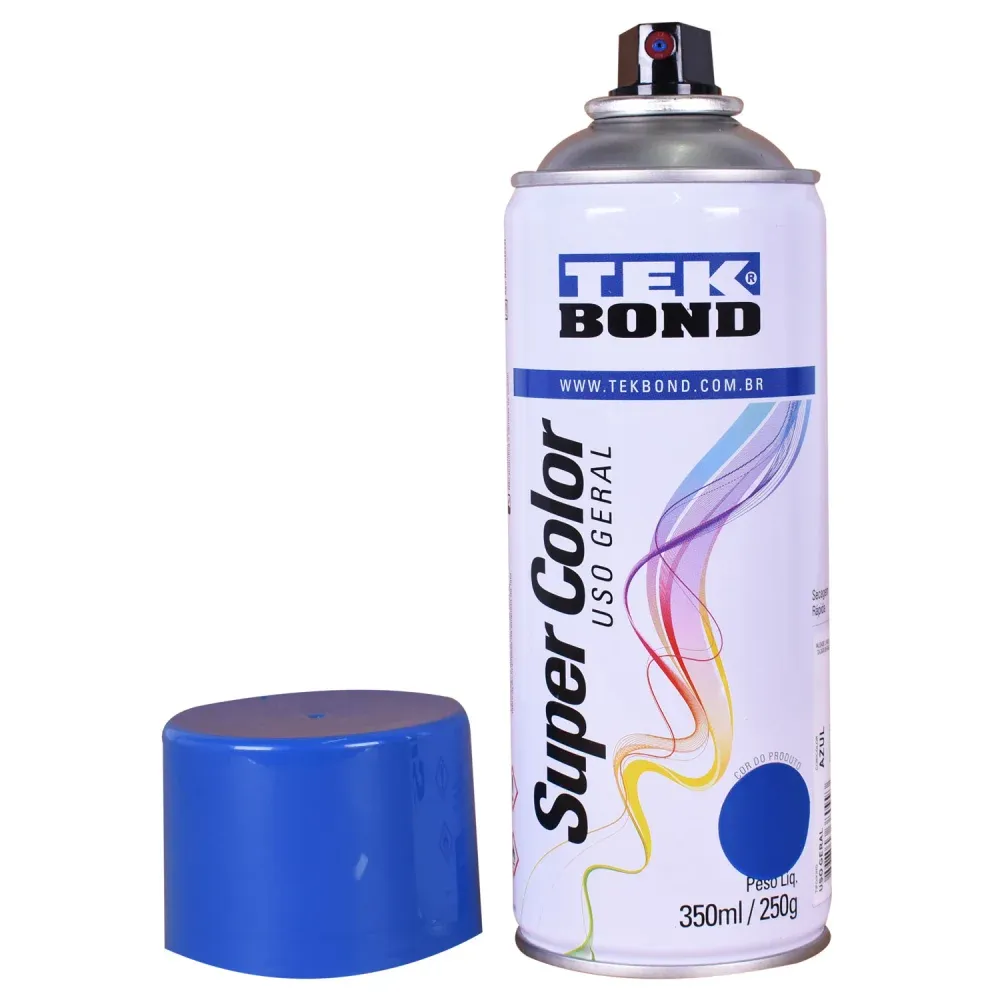 Tinta Spray Super Color para Uso Geral Vermelha 350ml Tekbond - Imagem 22