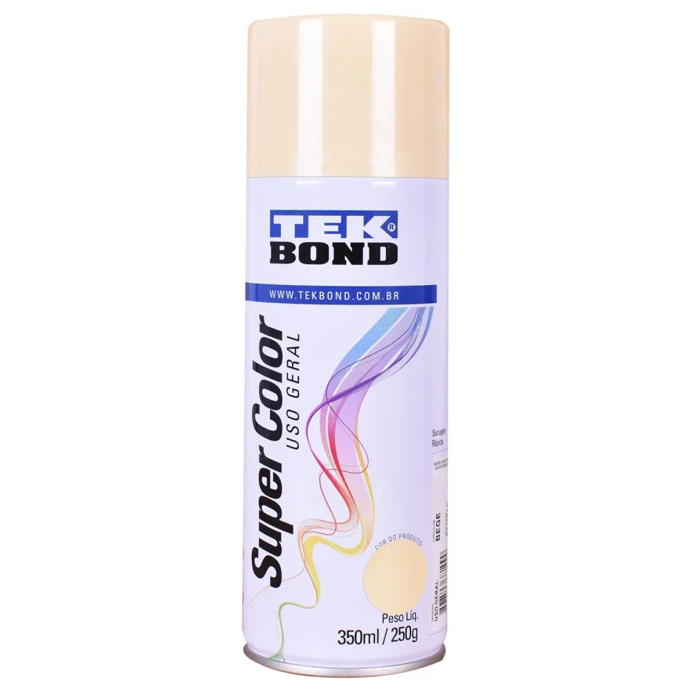 Tinta Spray Super Color para Uso Geral Vermelha 350ml Tekbond - Imagem 25