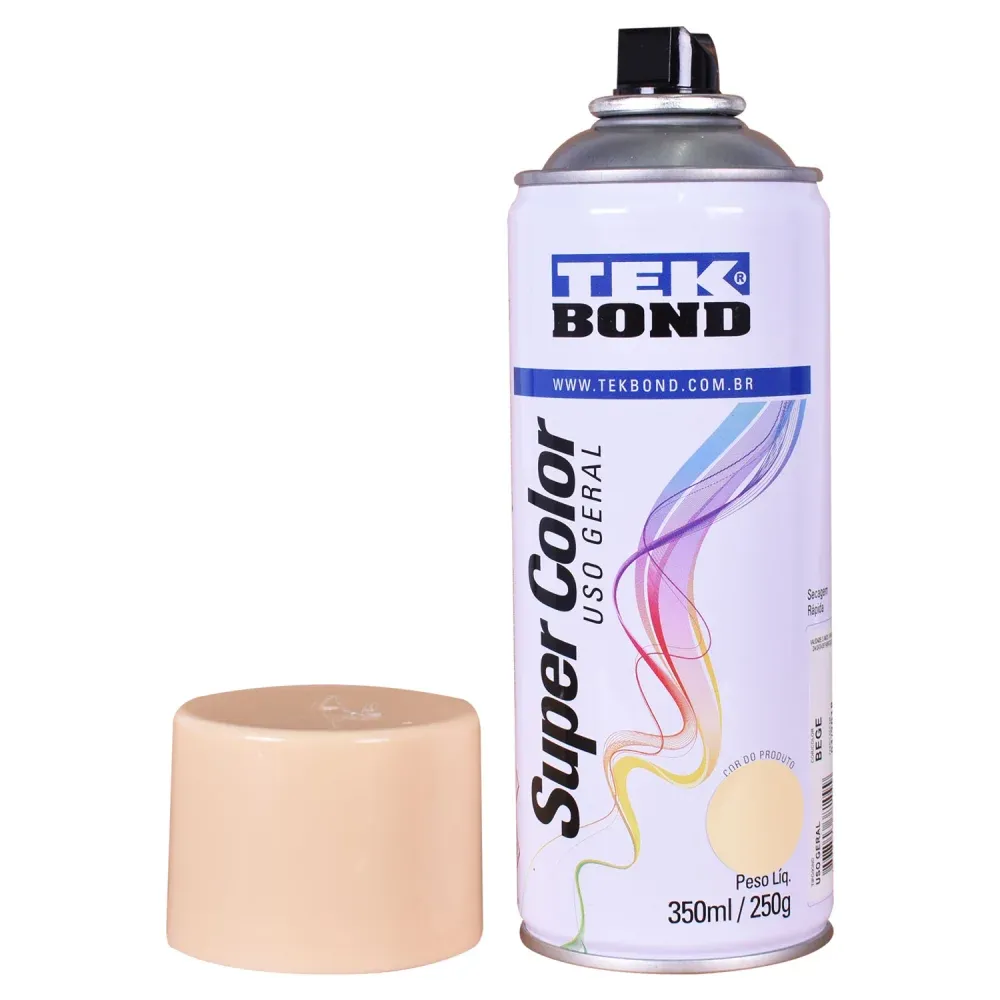 Tinta Spray Super Color para Uso Geral Vermelha 350ml Tekbond - Imagem 26