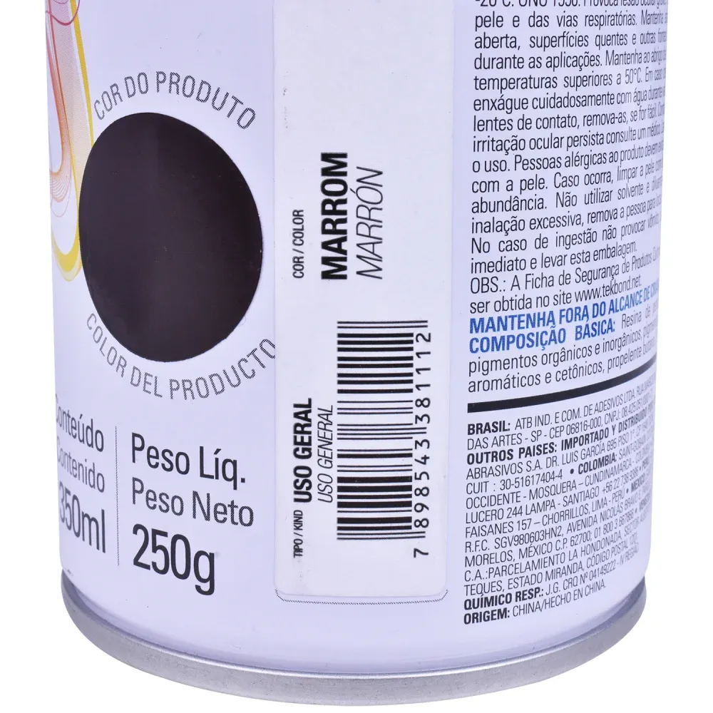 Tinta Spray branco Fosco 350ml Tekbond - Imagem 24
