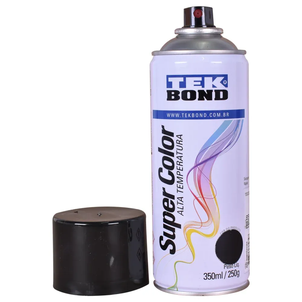 Tinta Spray Alta Temperatura 350ml Tekbond - Imagem 6