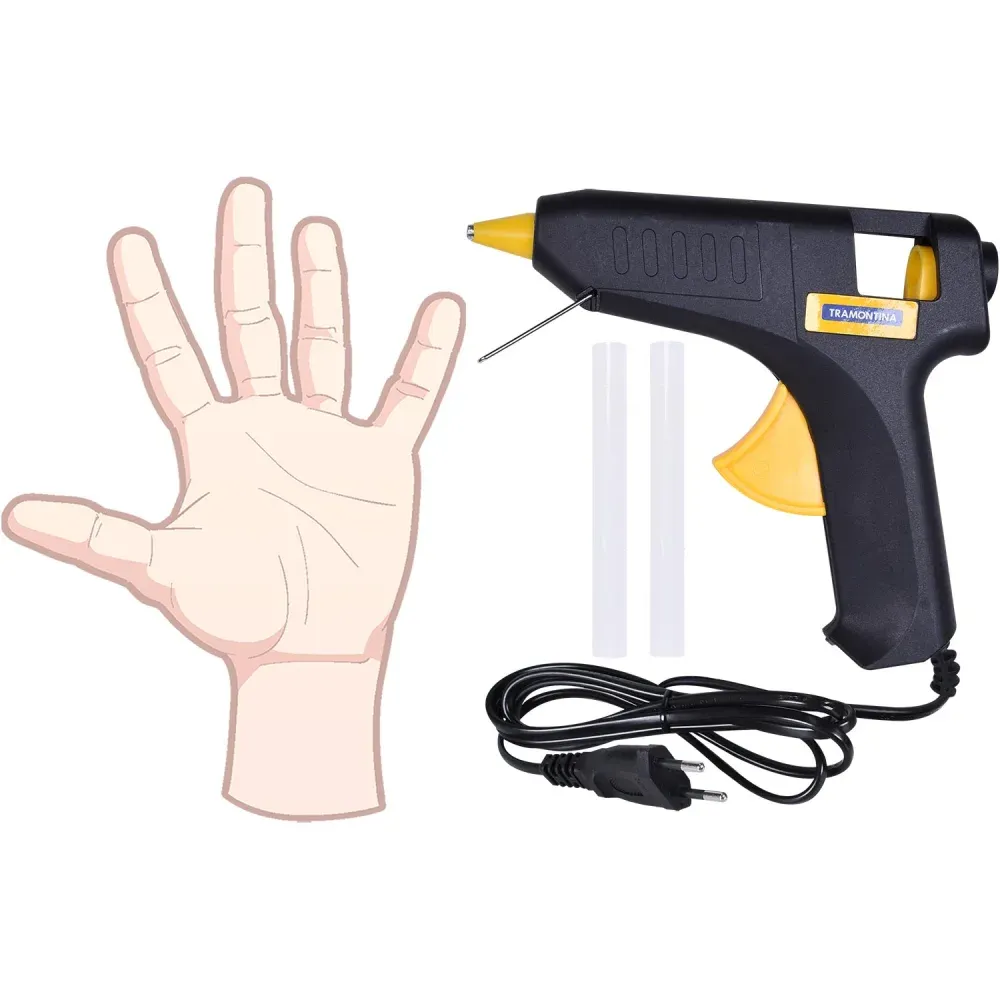 Pistola elétrica de cola quente 20-25 Watts Tramontina Bivolt - Imagem 4