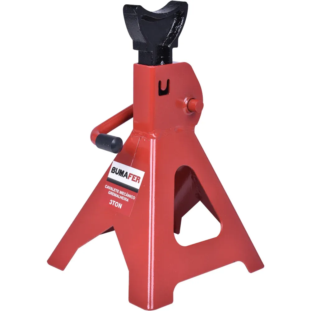 Cavalete Mecânico Vermelho 3T 2 Peças Bumafer - Imagem 4