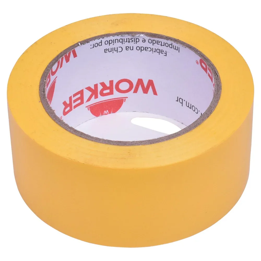 Fita Adesiva Para Demarcação Na Cor Preto 48mm x 30m Worker - Imagem 3