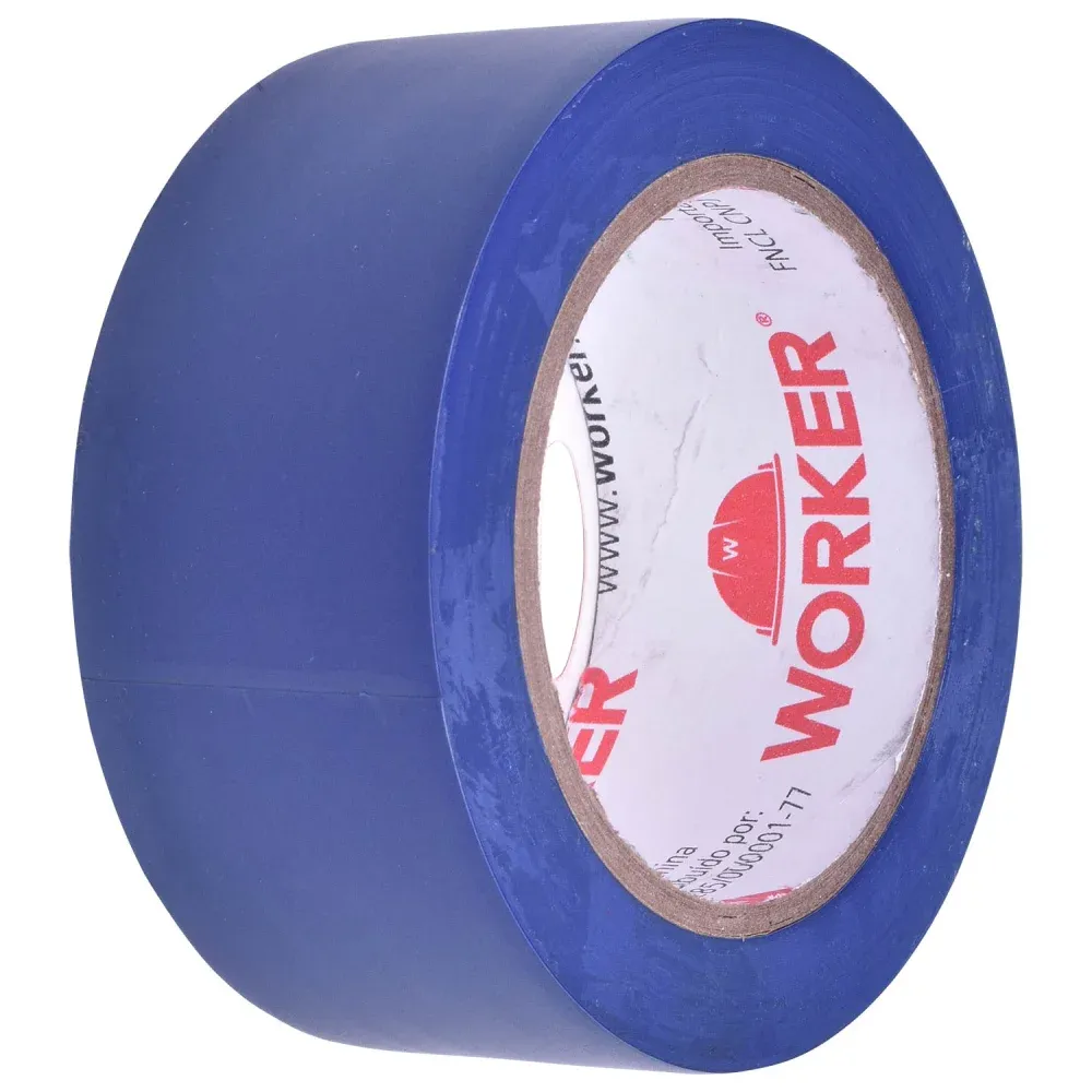 Fita Adesiva Para Demarcação Na Cor Preto 48mm x 30m Worker - Imagem 8