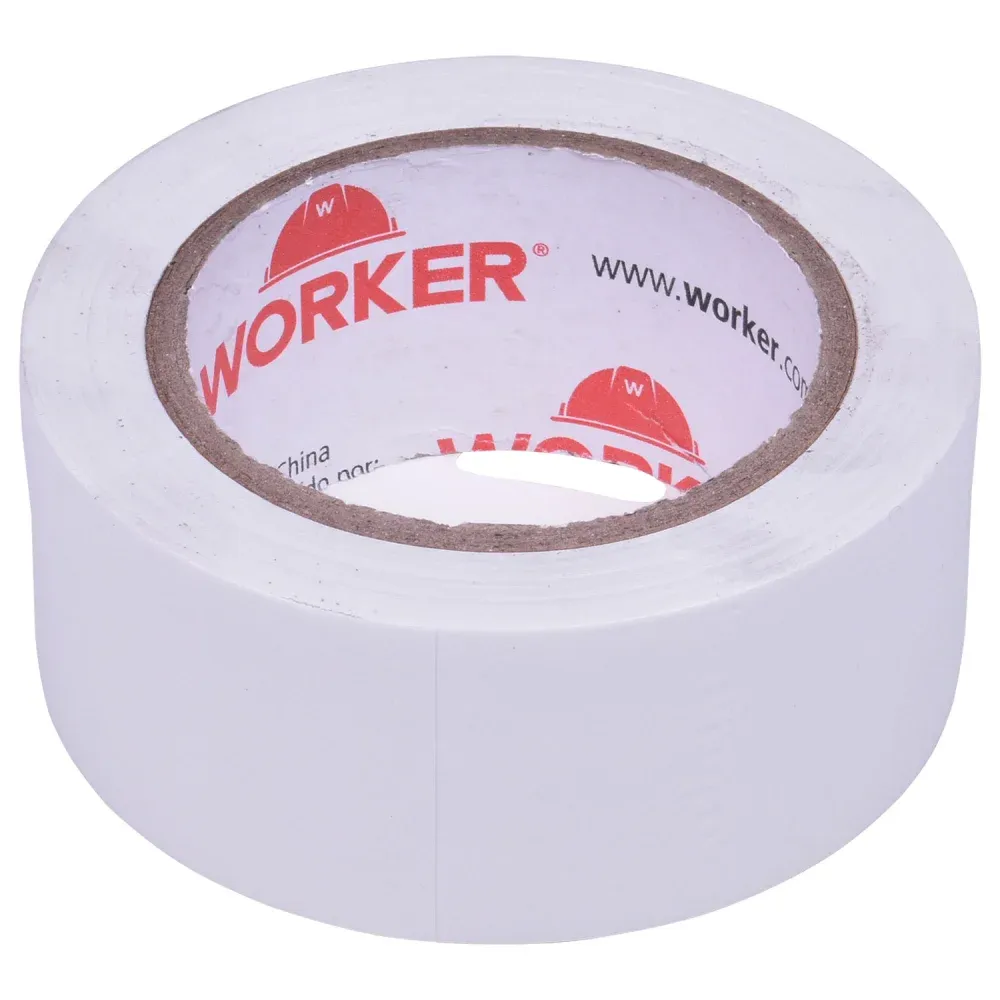 Fita Adesiva Para Demarcação Na Cor Preto 48mm x 30m Worker - Imagem 11