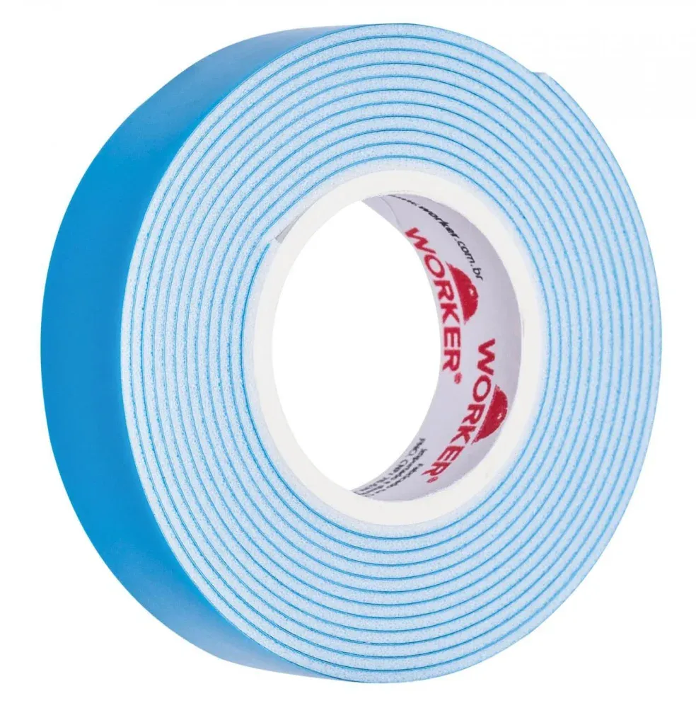 Fita Dupla Face Espuma Uso Interno e Externo 12mm x 1,5m Worker