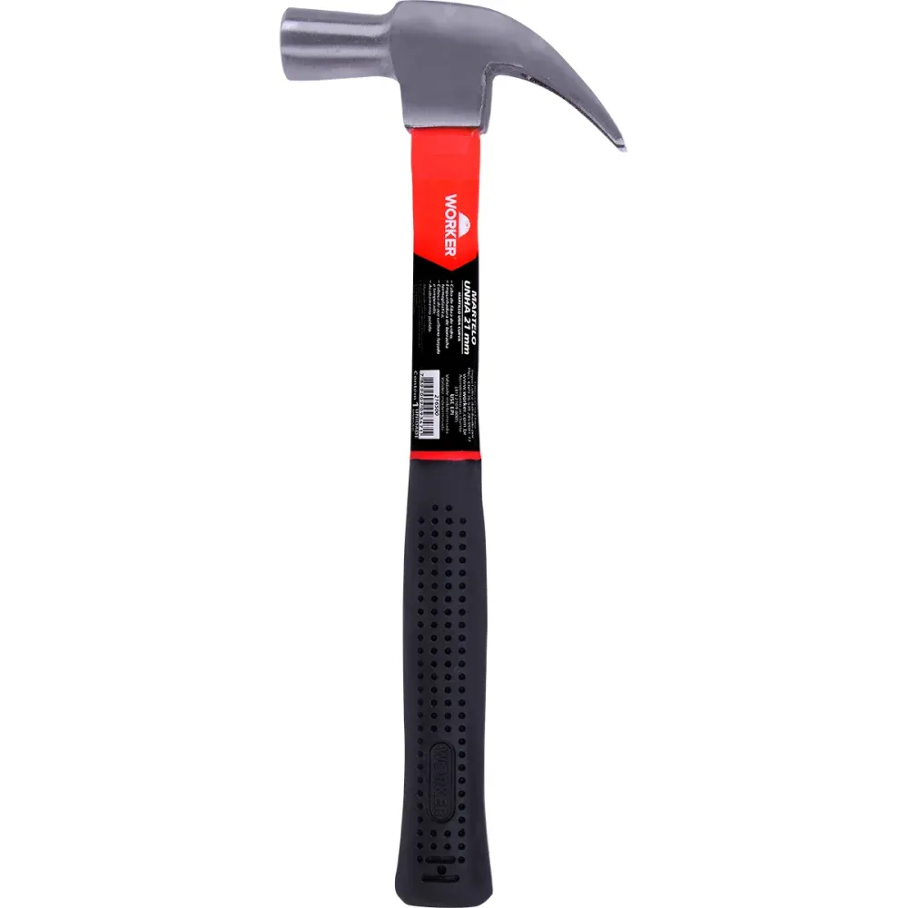 Martelo Unha Profissional 23mm Cabo em Fibra Vidro Worker
