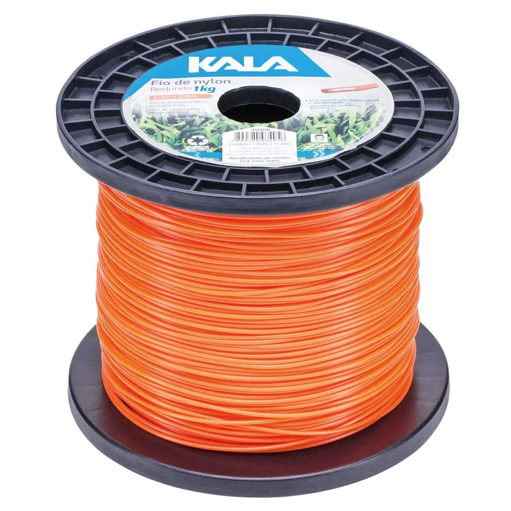 Fio Nylon Aparador Redondo 1,8mm 345m 1kg Kala