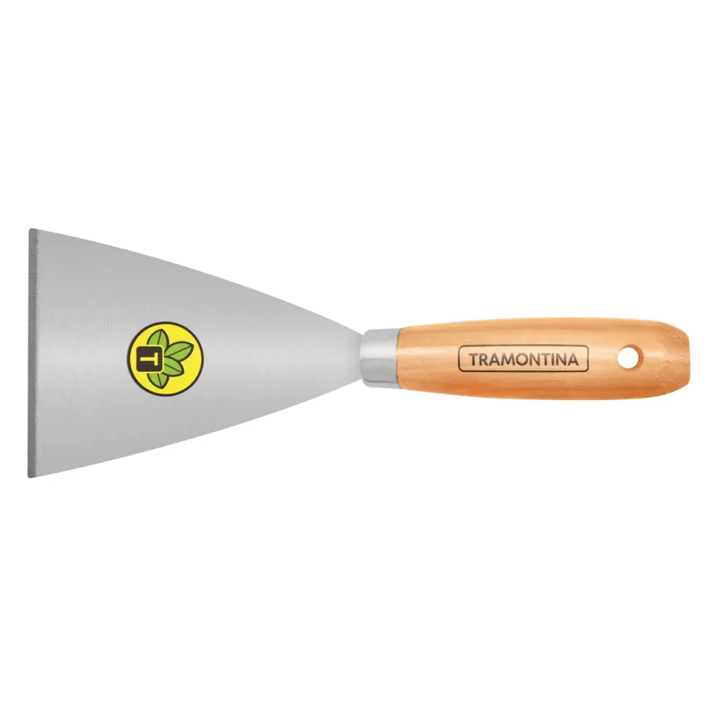 Espátula Metálica Rígida Com Cabo de Madeira Tramontina - Imagem 2