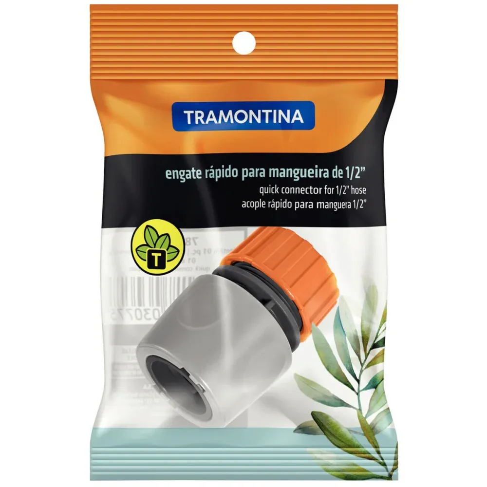 Engate Rápido Para Mangueira de 1/2" Tramontina - Imagem 2