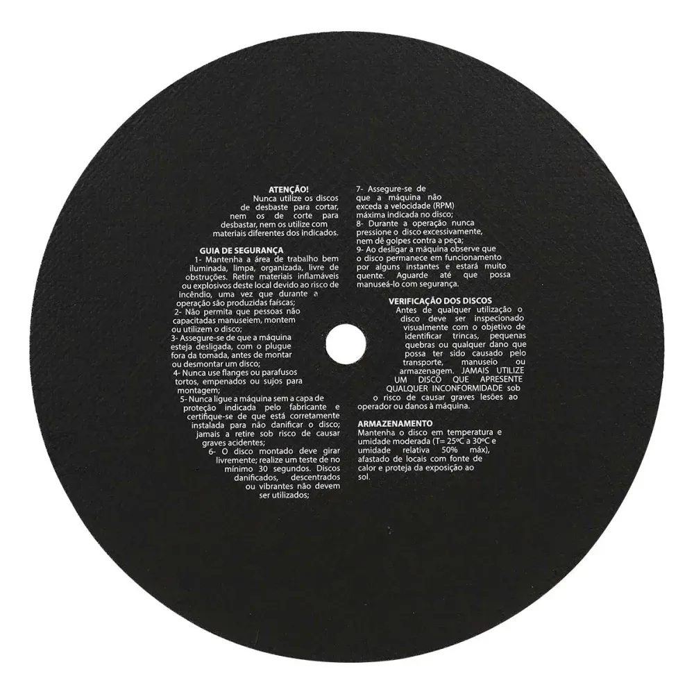 Disco de Corte para Aço com Furo 3/4" 12x304,8mm Worker - Imagem 4