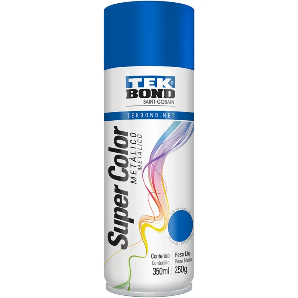 TINTA SPRAY METÁLICO TEKBOND AZUL 350ML