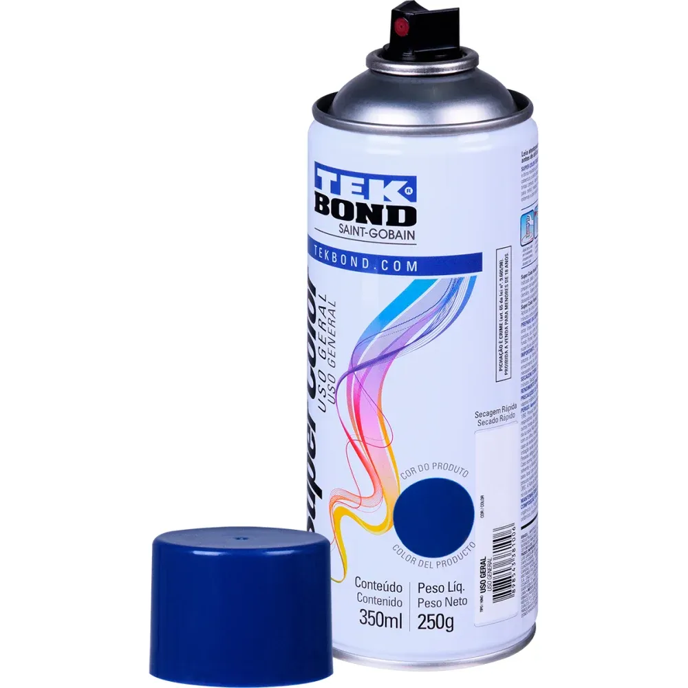 TINTA SPRAY USOGERAL TEKBOND AZUL ESCURO 350ML - Imagem 2