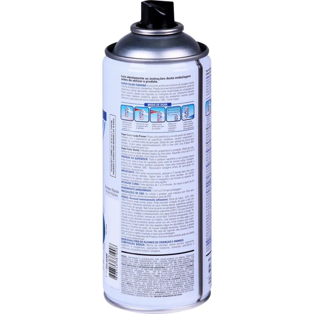 TINTA SPRAY USOGERAL TEKBOND AZUL ESCURO 350ML - Imagem 4