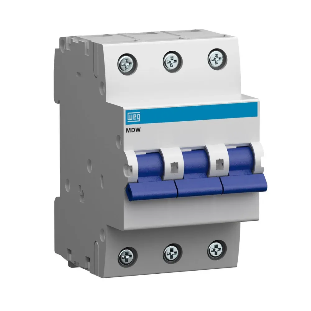 DISJUNTOR TRIPOLAR WEG DIN CURVA C 50A 3KA