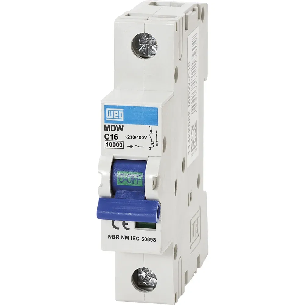 DISJUNTOR UNIPOLAR WEG DIN CURVA B 16A 3KA