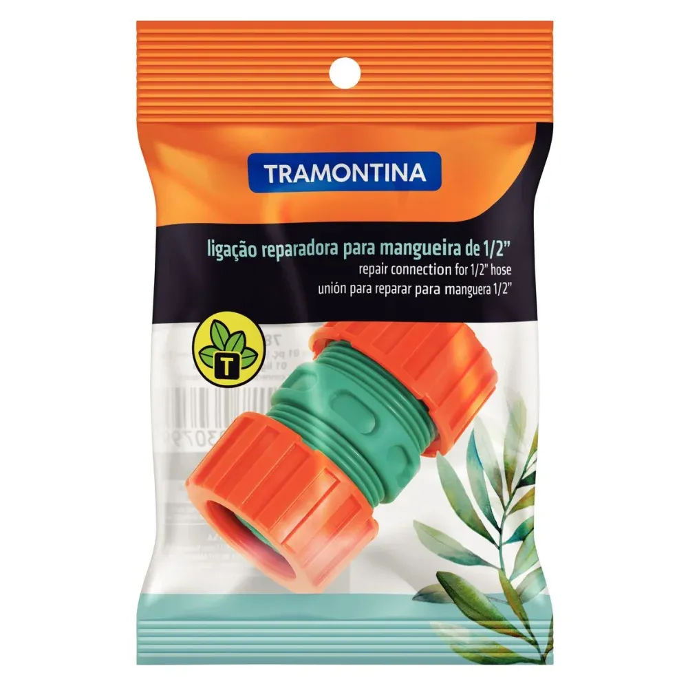 Ligação Reparadora Plástico para Mangueira 1/2" Tramontina - Imagem 2