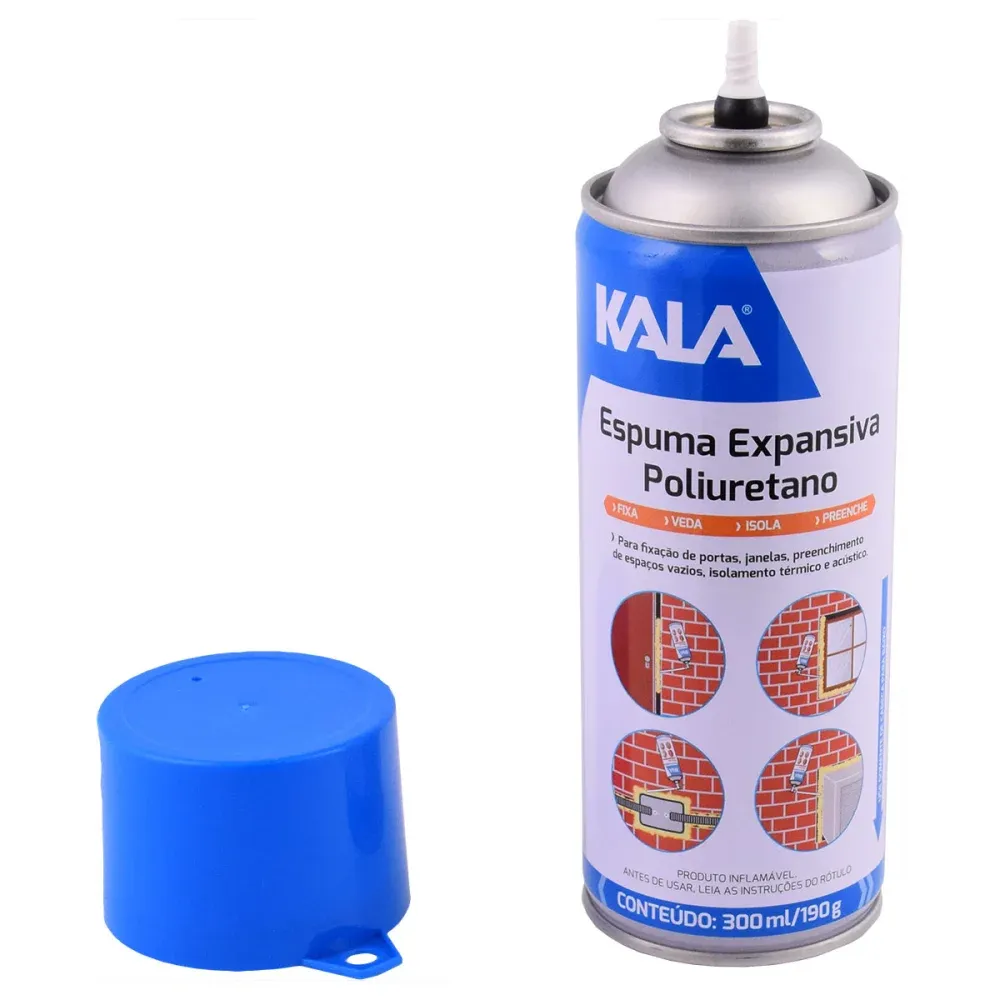 Espuma Expansiva em Poliuretano 300ml 190g Kala - Imagem 2