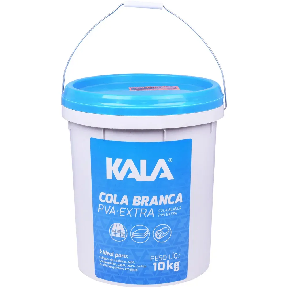 Adesivo Cola Branca Pva Extra Kala 10kg