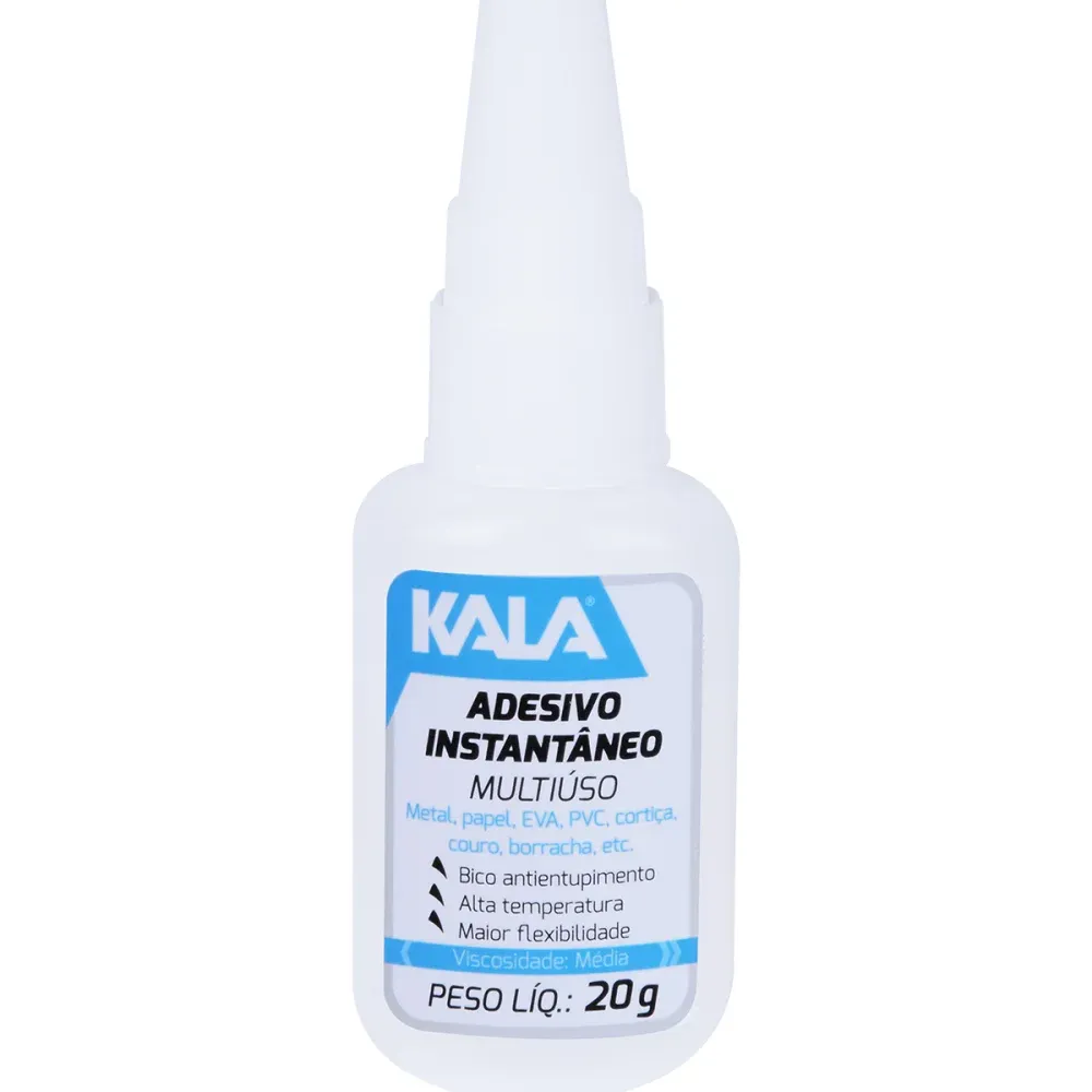 Adesivo Instantâneo com Bico Antientupimento 20g Kala