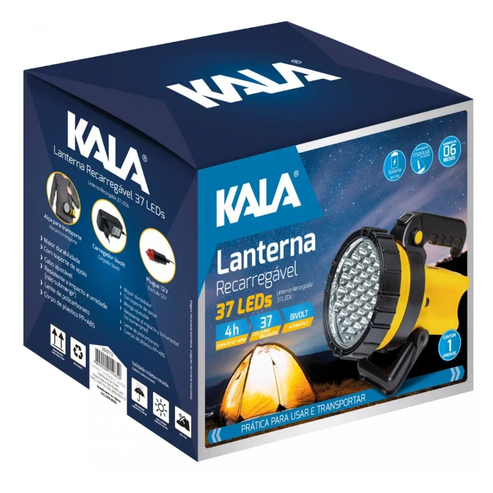 Lanterna Recarregável 37 Leds Kala - Imagem 5