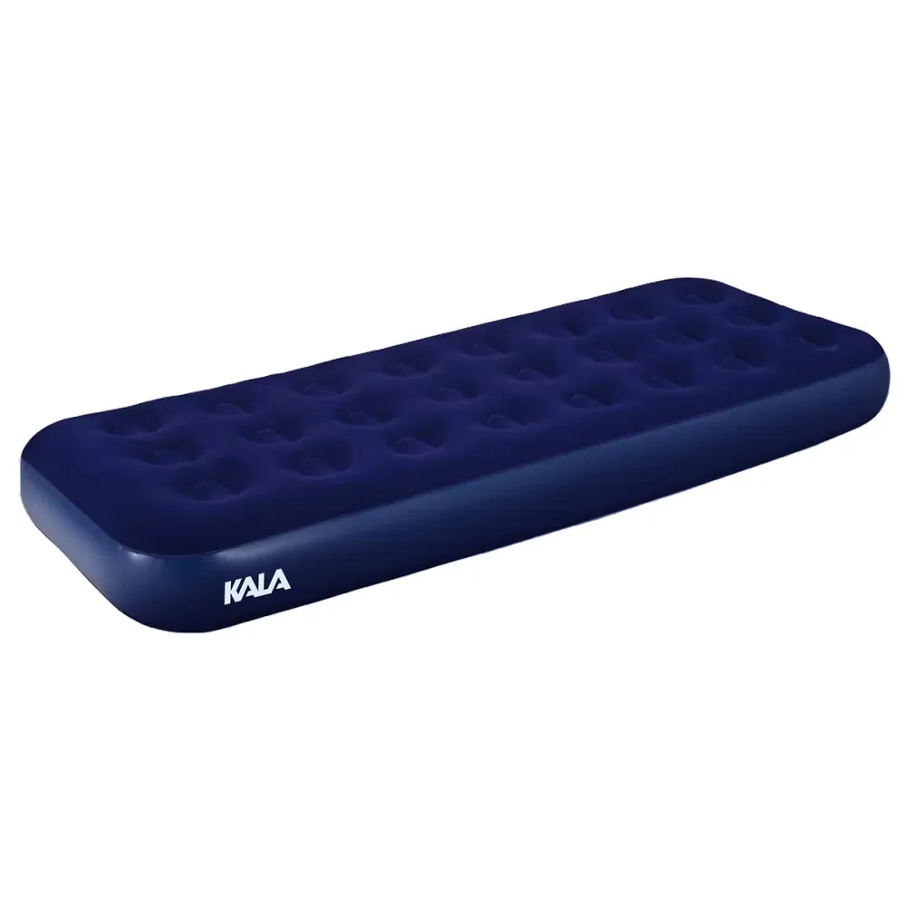 Colchão Inflável Solteiro 185x76x22cm Azul Kala