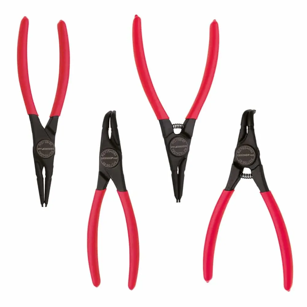 Jogo de Alicates para Anéis DIN471/472 4 Peças Gedore Red