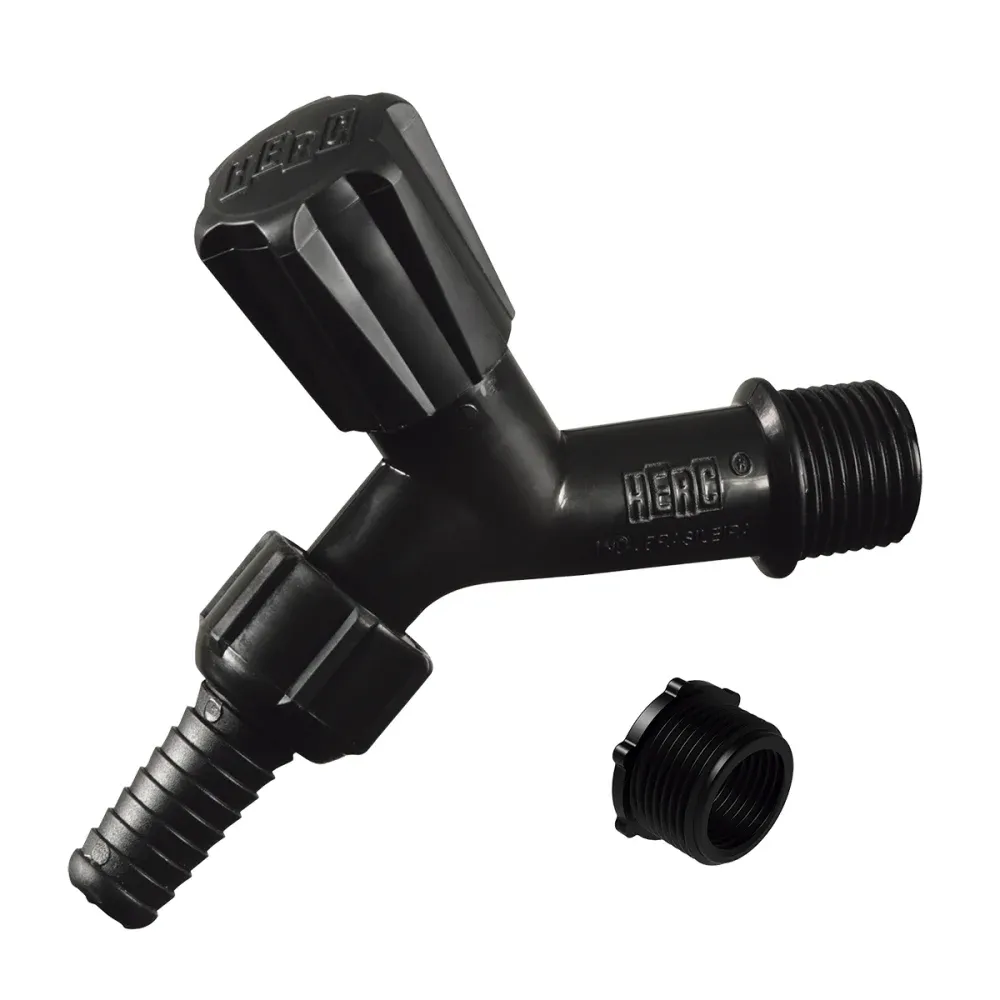 TORNEIRA PARA JARDIM COM BICO MANGUEIRA 1/2 PRETA HERC