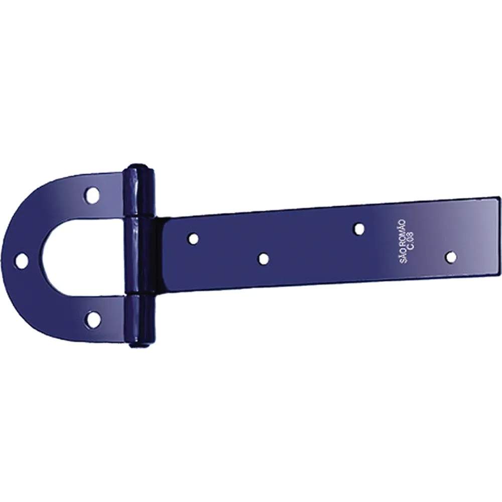 DOBRADIÇA PORTEIRA SÃO ROMÃO NR 1 TIPO FERRADURA 6 PEÇAS