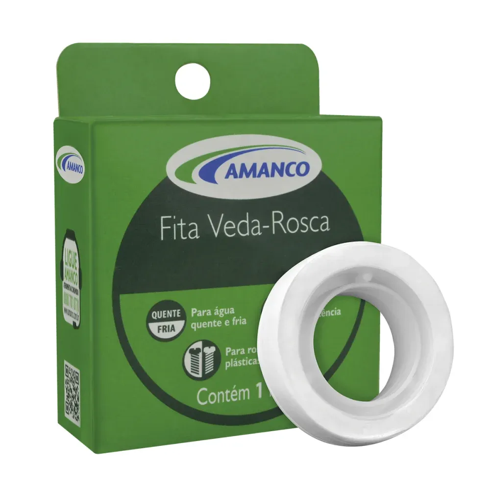 Fita Veda Rosca 18mm 25m Amanco - Imagem 2