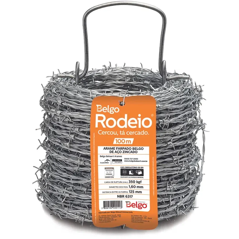Arame Farpado 1,60mm 100m Belgo Rodeio