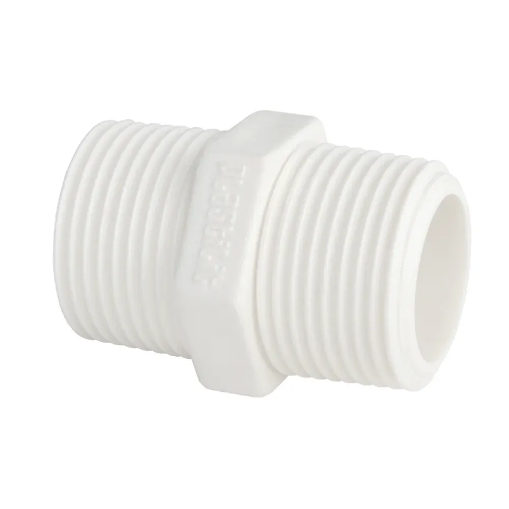 Nipel Roscável Branco 1/2" Plastilit