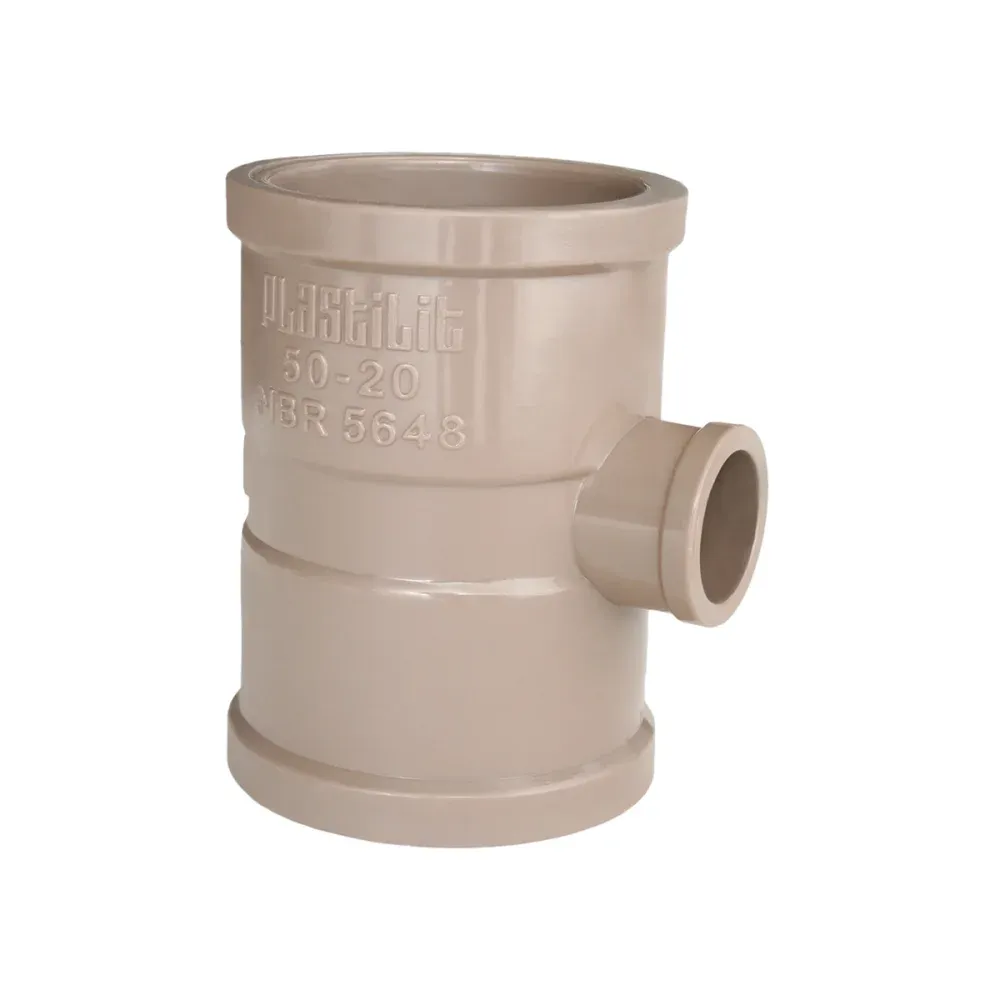 Tê Redução Soldável 50mmx25mm PLASTILIT