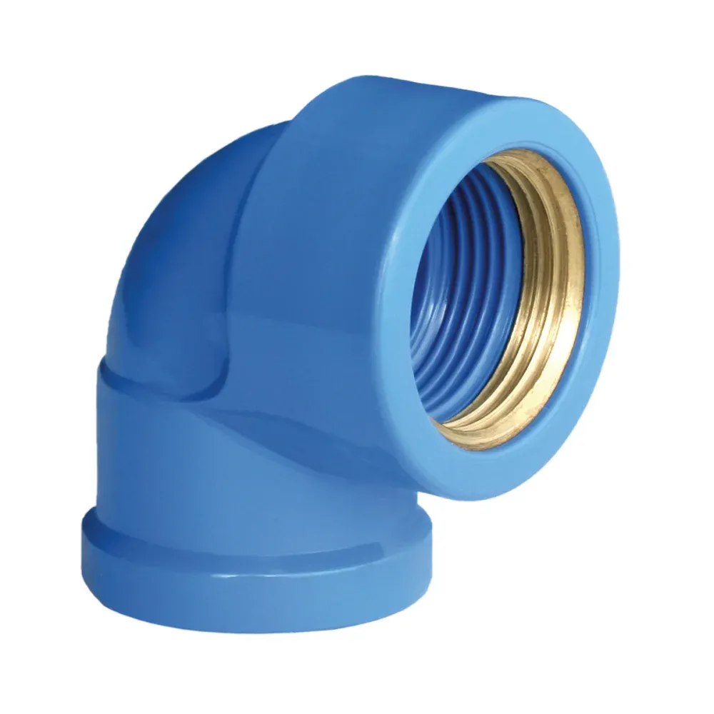Joelho Bucha Latão Azul LR90 25mmx3/4" Plastilit