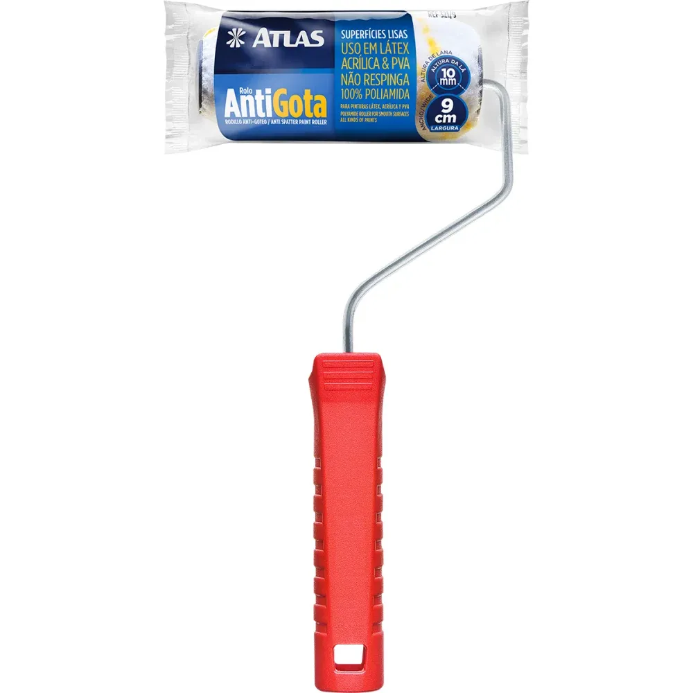 Rolo de Lã para Pintura Anti Gota 9cm 321/9 Atlas