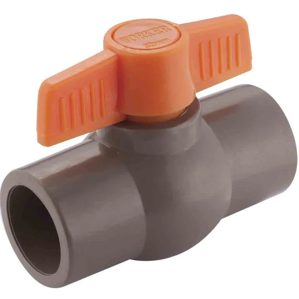 Registro Esfera Soldável em PVC Reforçado Marrom 25mm Liege