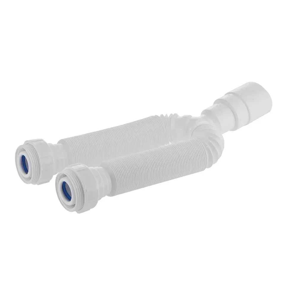 SIFÃO SANFONADO LIEGE DUPLO BRANCO