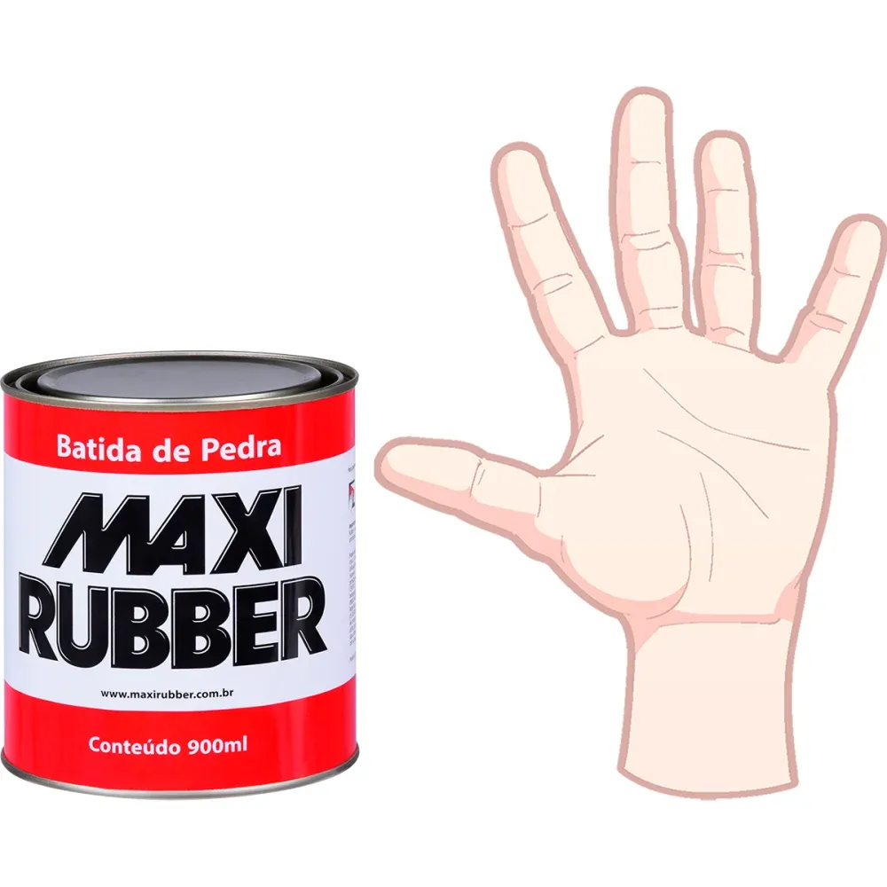 BATIDA DE PEDRA PRETA 900ML MAXI RUBBER - Imagem 3