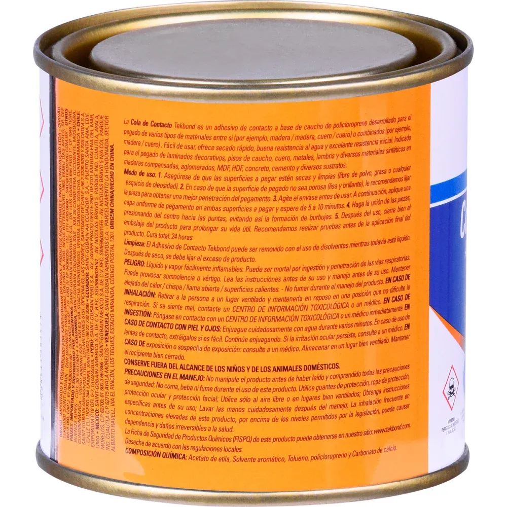 Cola de Contato Lata 14kg Tekbond - Imagem 5